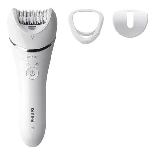 Depiladora Philips Epilator Serie 8000 Bre700/00 Ceramica Color Blanco
