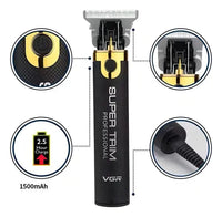 Recortadora VGR Salon Trimmer V-082 V-082-COR negra