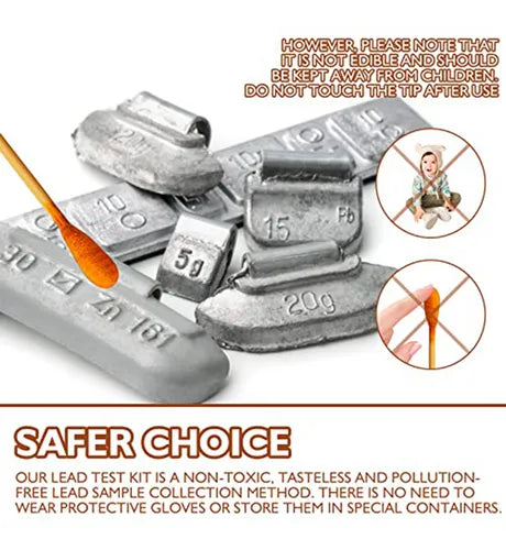 Kit de hisopos para prueba de pintura con plomo 60 hisopos, para el hogar