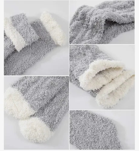 6 Pares !!! Calcetines De Toalla Peluche Suaves Y Cómodo - La Tiendita de la Jose