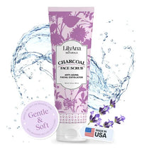Exfoliante Facial Lilyana Naturals Charcoal Con Lavanda