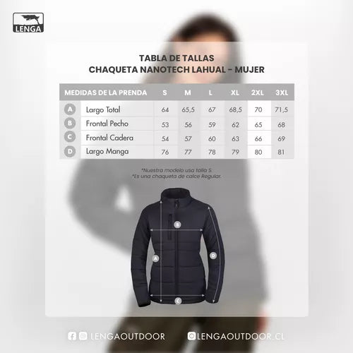 Chaqueta Nanotech Lightweight Dwr Lenga Mujer - La Tiendita de la Jose