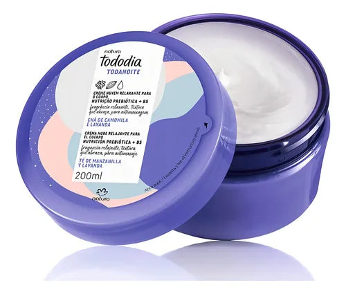 Crema Nube Corporal Relajante Te de manzanilla y Lavanda Tododia Todanoite