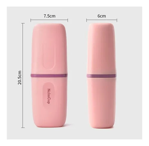 2 Pcs Soporte De Cepillos Dientes Estuche De Almacenamiento - La Tiendita de la Jose