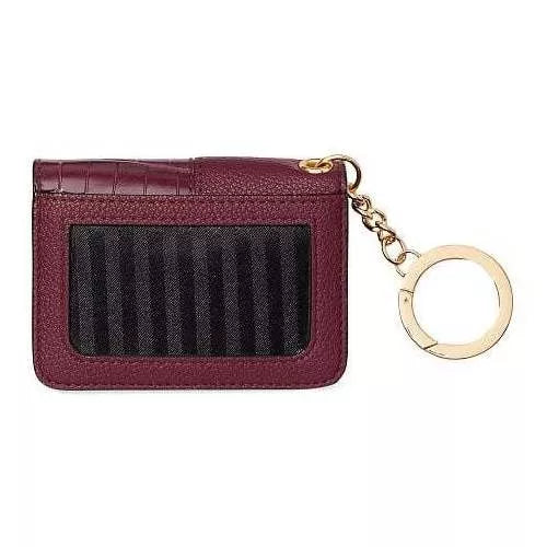 Tarjetero Con Llavero Burdeo - La Tiendita de la Jose