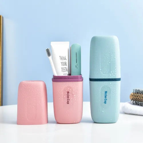 2 Pcs Soporte De Cepillos Dientes Estuche De Almacenamiento - La Tiendita de la Jose