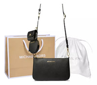 Bolsa Michael Kors Original Jet Set Saffiano+ Guarda AirPods Color Negro - La Tiendita de la Jose