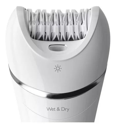 Depiladora Philips Epilator Serie 8000 Bre700/00 Ceramica Color Blanco