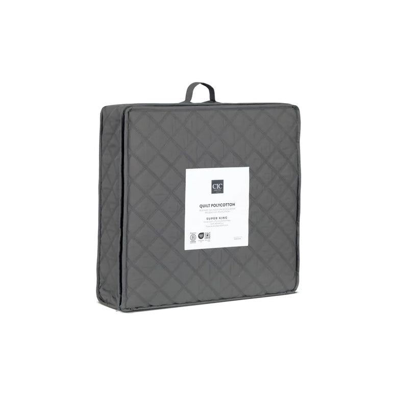 Juego Para Cama Polycotton En Color Gris De Tamaño Super King Cic