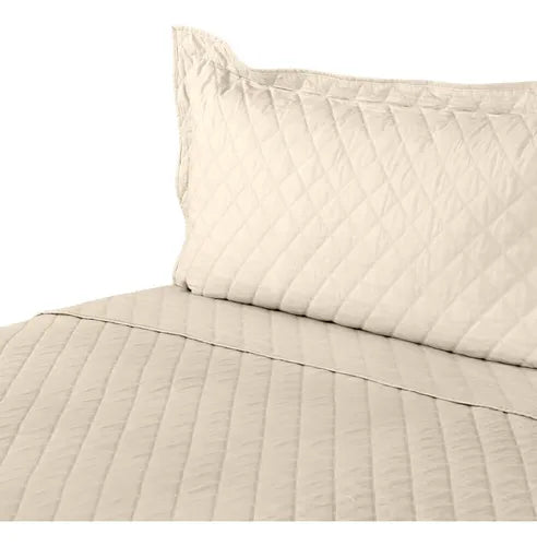 Juego de Cama Polycotton Hecho En Color Beige De 2 Plazas CIC