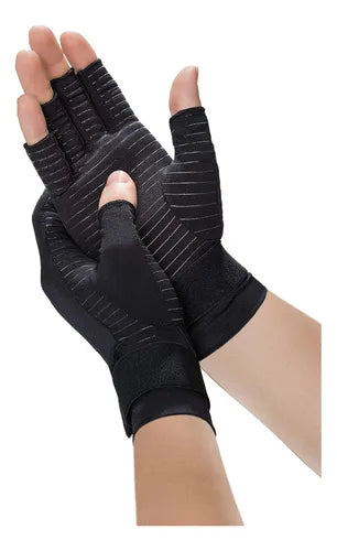 Alivio De Mano Estándar Copper Fit, Negro, Pequeño/mediano