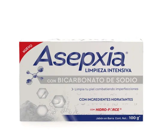 Jabón Asepxia Bicarbonato De Sodio 100 Gr