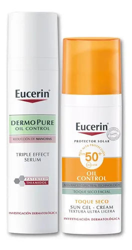 Duo Eucerin Oil Control: Serum Dermopure + Protector Solar
