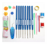 16 Kit Agujas Y Accesorios Para Tejer A Crochet Con Estuche - La Tiendita de la Jose