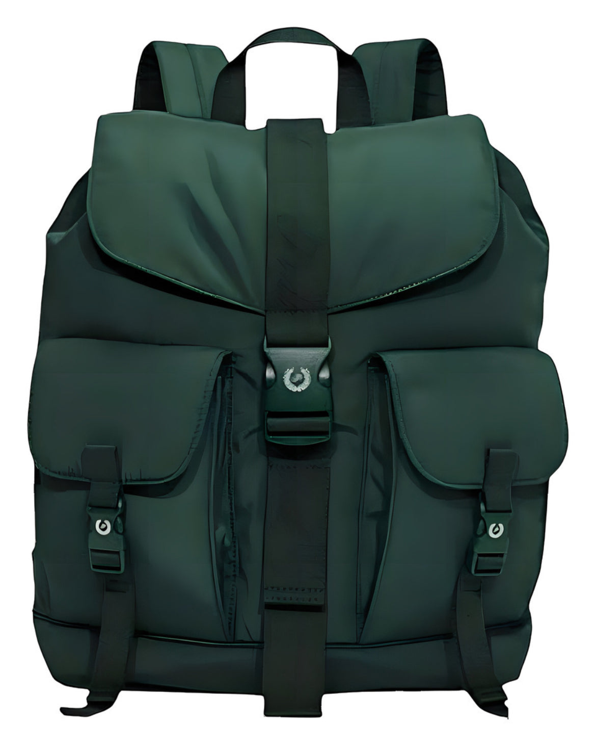 Mochila Cargo Escolar Pink Victoria's Secret Color Verde Oscuro Diseño De La Tela Liso