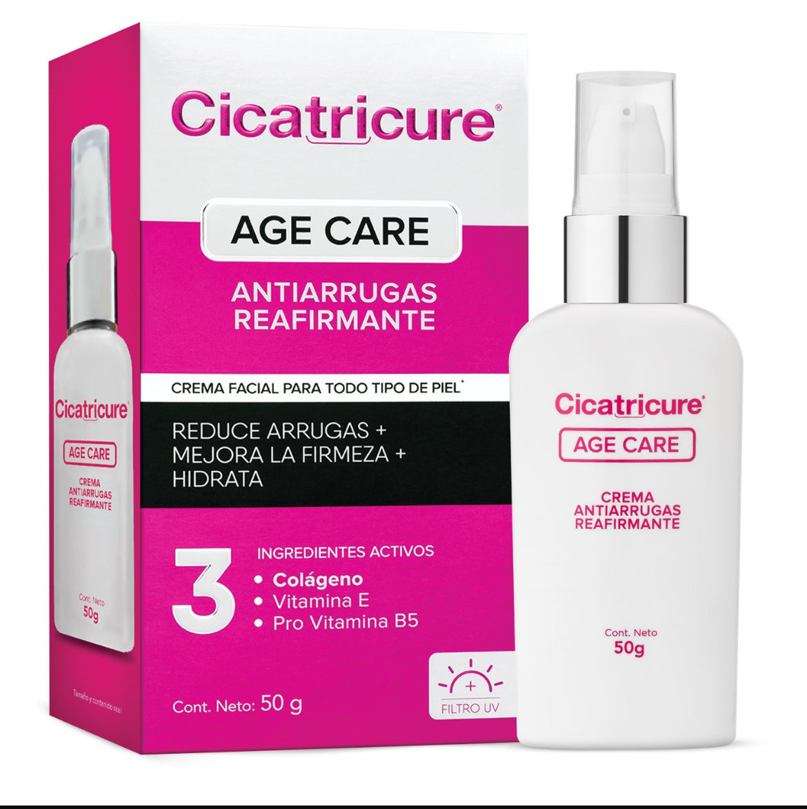 Cicatricure Age Care Crema Antiarrugas Reafirmante 50g.