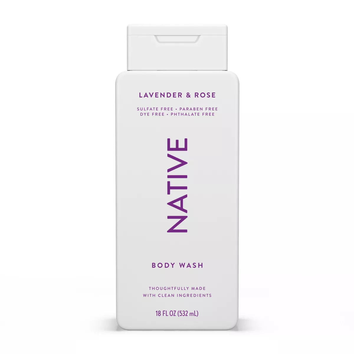 Jabón corporal Native para mujeres y hombres - Lavanda y rosa - Sin sulfatos - 500 ml - La Tiendita de la Jose