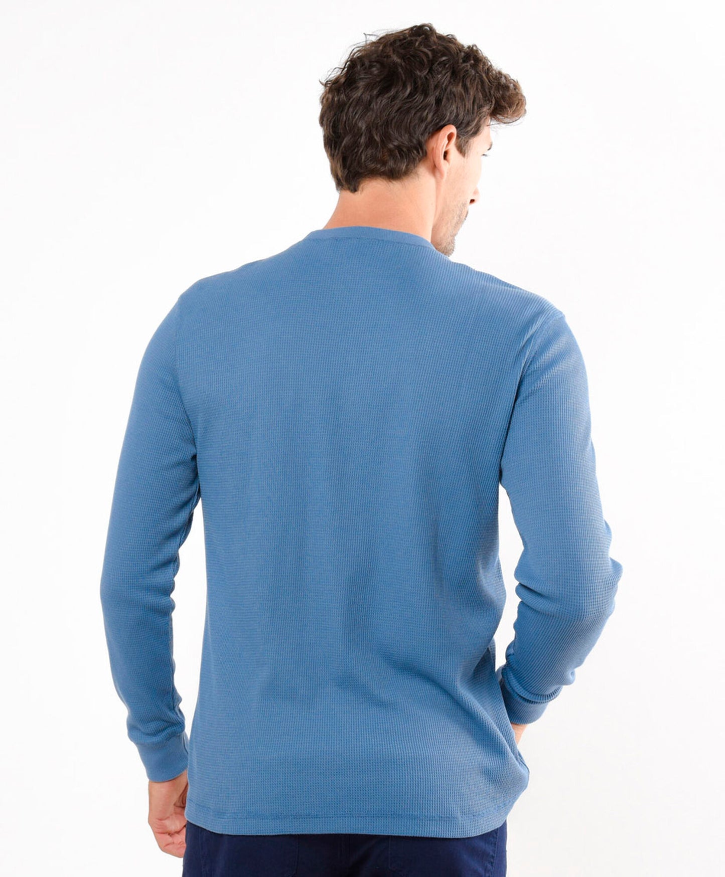THERMAL CREW HENLEY MEMBER'S MARK SIN BOTONES - La Tiendita de la Jose