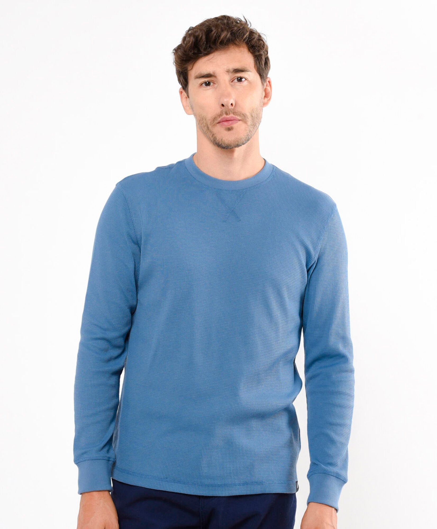 THERMAL CREW HENLEY MEMBER'S MARK SIN BOTONES - La Tiendita de la Jose