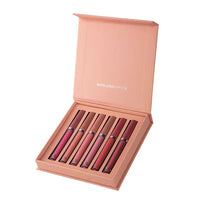 MAXFINE 6PC Matte Velvet Lip Gloss Set 12ML