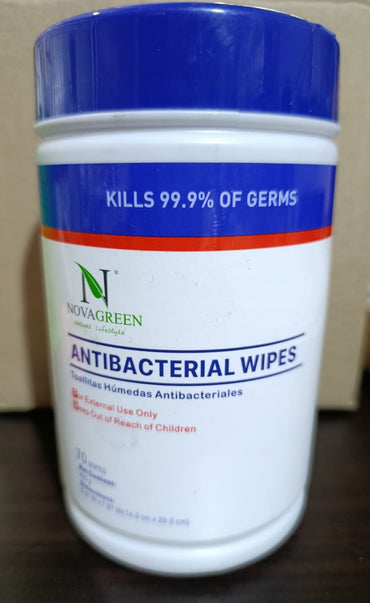 Toallitas antibacterianas Nova Green 70 toallitas