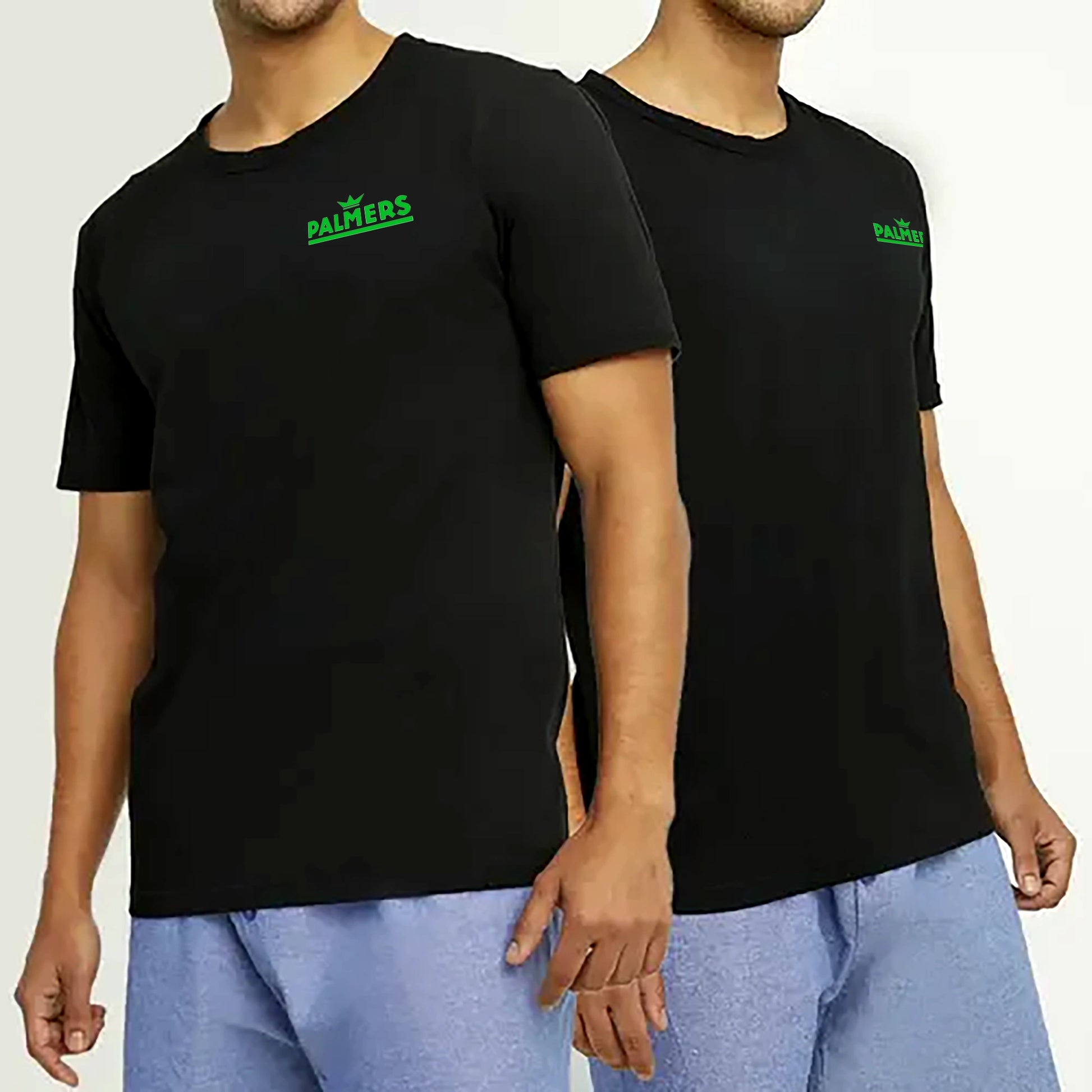 Pack x2 Camisetas Hombre Palmers – 100% Algodón Negro - La Tiendita de la Jose