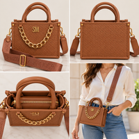 Cartera Steve Madden café detalles y modelo