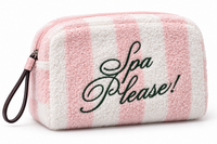 Cosmetiquero Victoria’s Secret Spa Please rosado y blanco