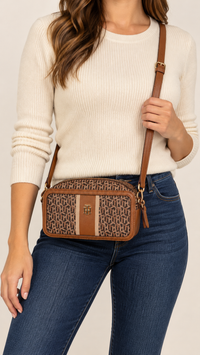 Crossbody Tommy Hilfiger café: modelo