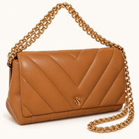 Crossbody Victoria’s Secret café - producto. Imagen ilustrativa generada con IA.