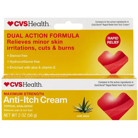 Crema medicada antiprurito de CVS Pharmacy