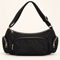 Bolso de hombro PINK negro con bolsillos