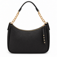 Cartera U.S. Polo Assn. negra parte posterior