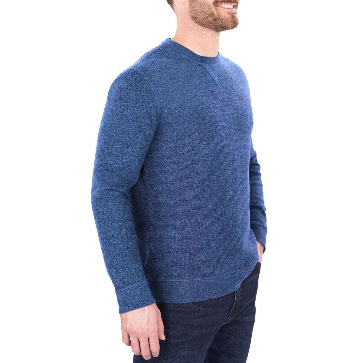 Member's Mark Suéter de manga larga con cuello redondo para hombre - La Tiendita de la Jose