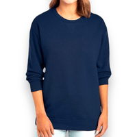 member's mark french terry crewneck sweatshirt azul - La Tiendita de la Jose