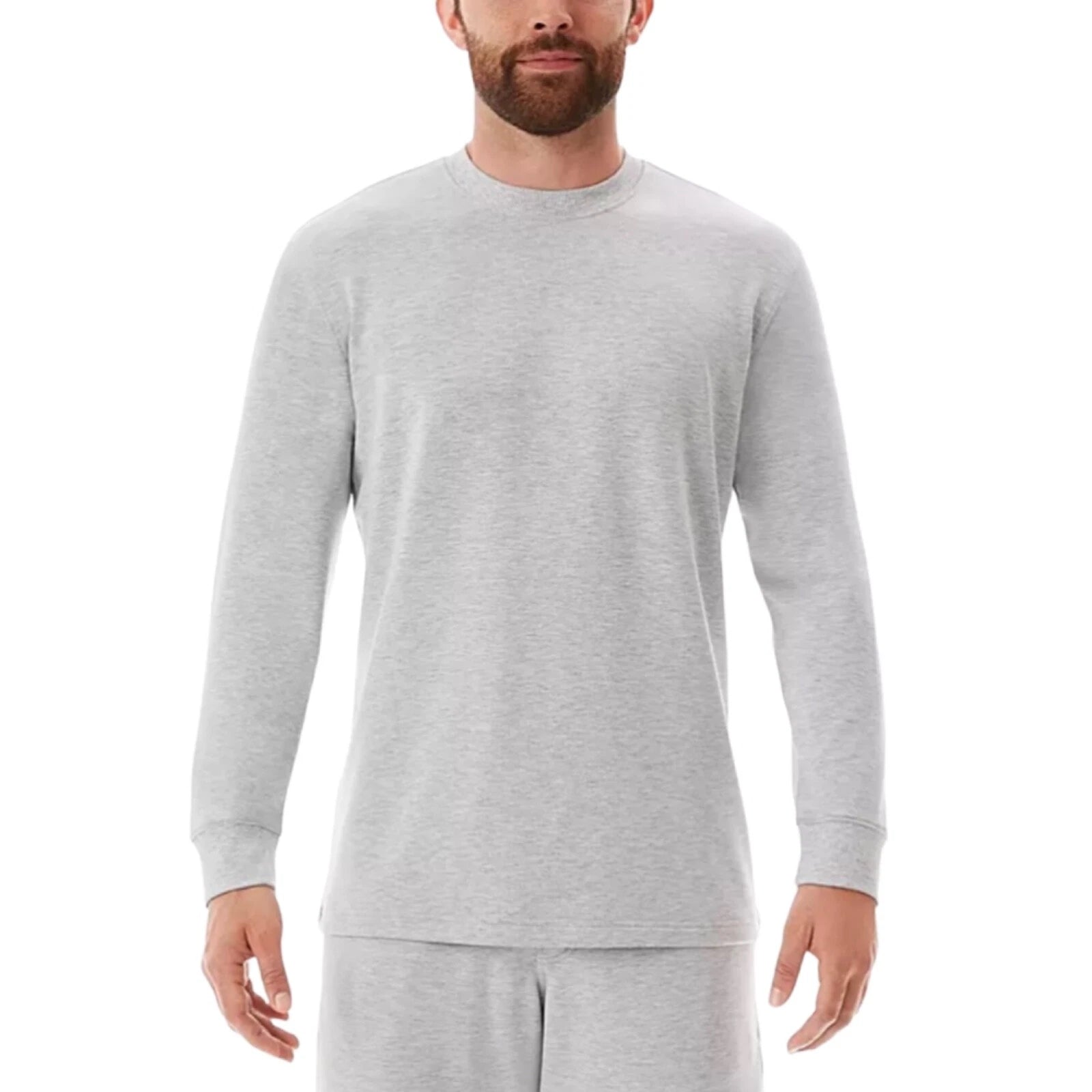 Member's Mark - Camiseta de manga larga para hombre, color azul jaspeado - La Tiendita de la Jose