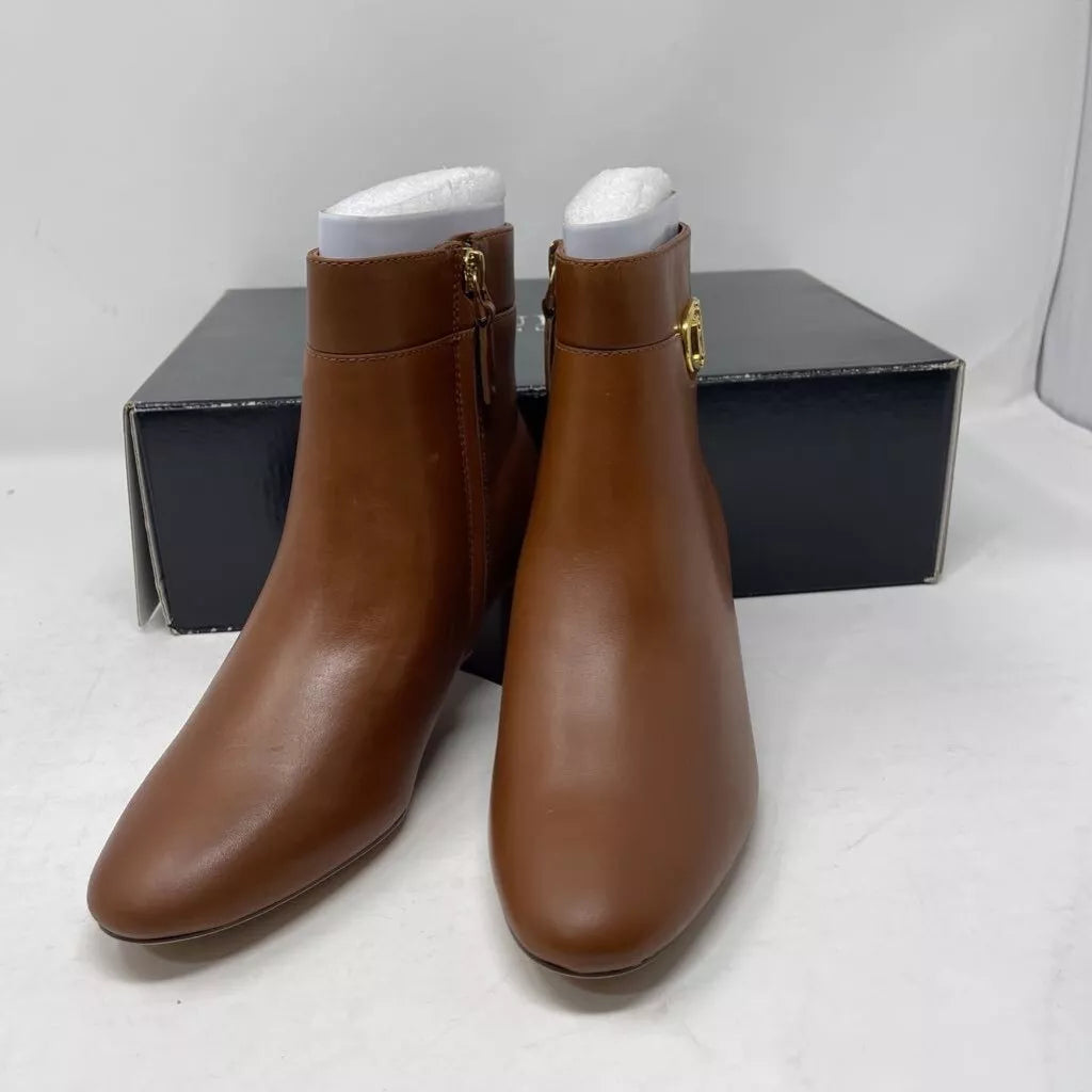Botas al Tobillo Lauren Cuero bronceado - La Tiendita de la Jose