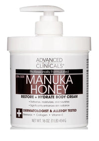 Advanced Clinicals, Miel de manuka, Crema corporal restauradora e hidratante. - La Tiendita de la Jose