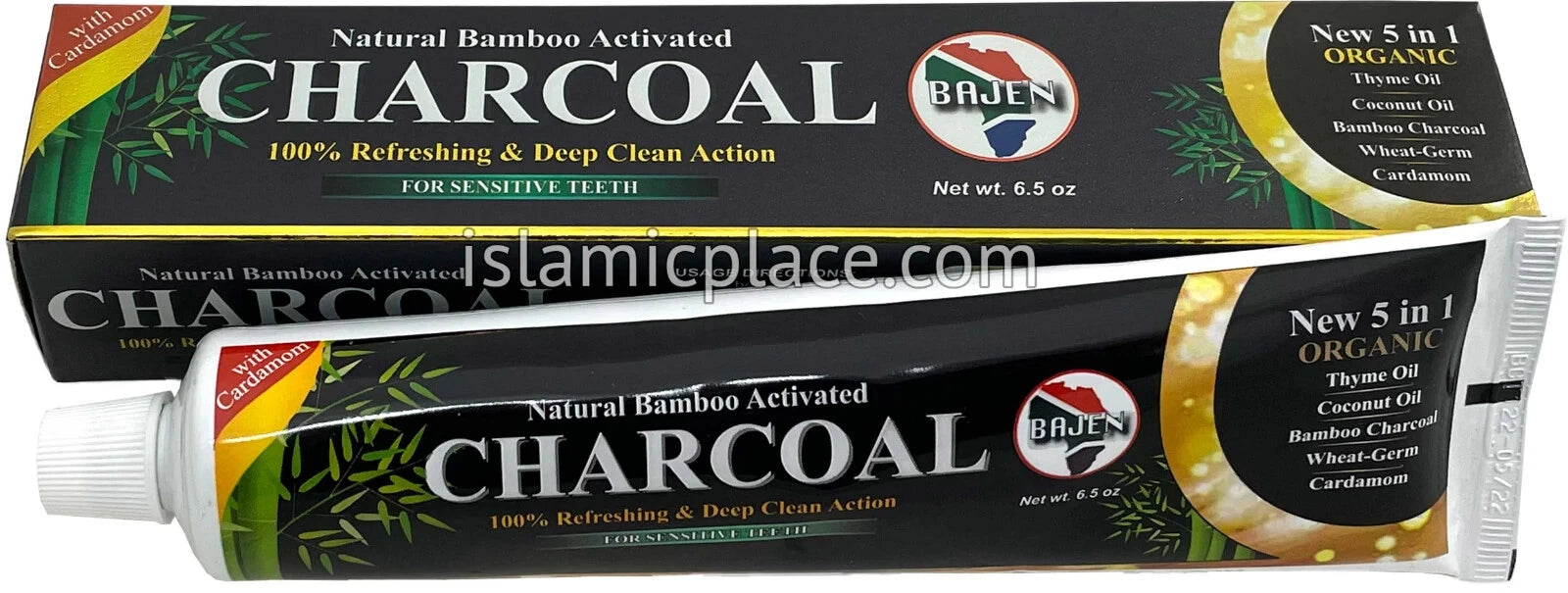 Pasta de dientes de bambú 5 en 1 Essential Palace, sin flúor, - La Tiendita de la Jose