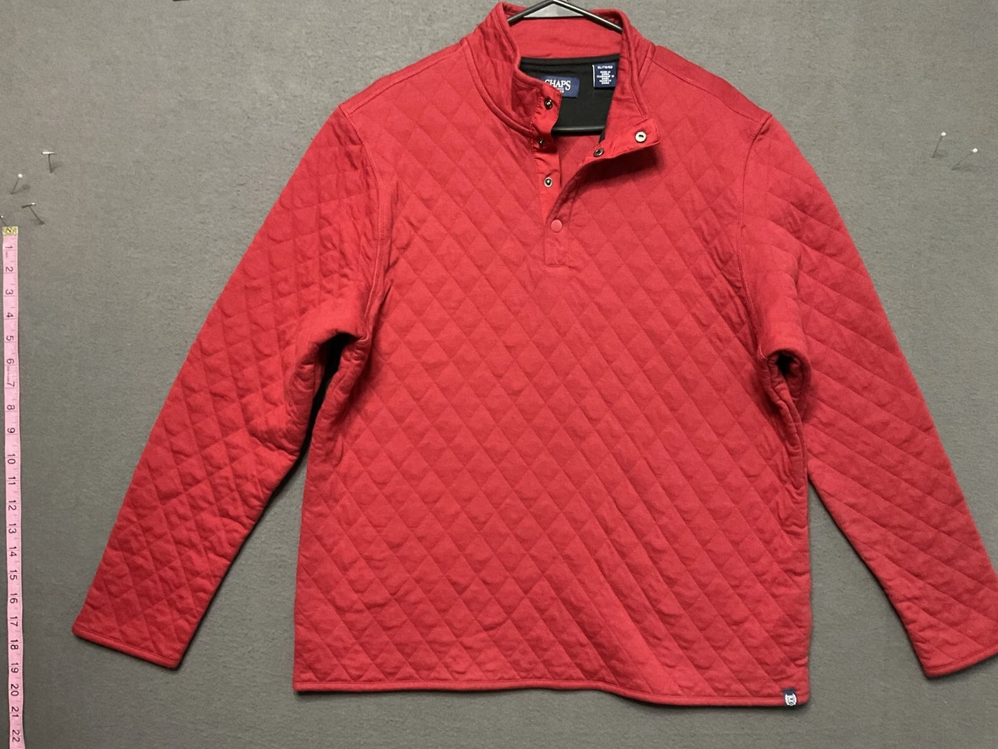 Poleron Acolchado Chaps Ralph Lauren Roja 1/4 - La Tiendita de la Jose