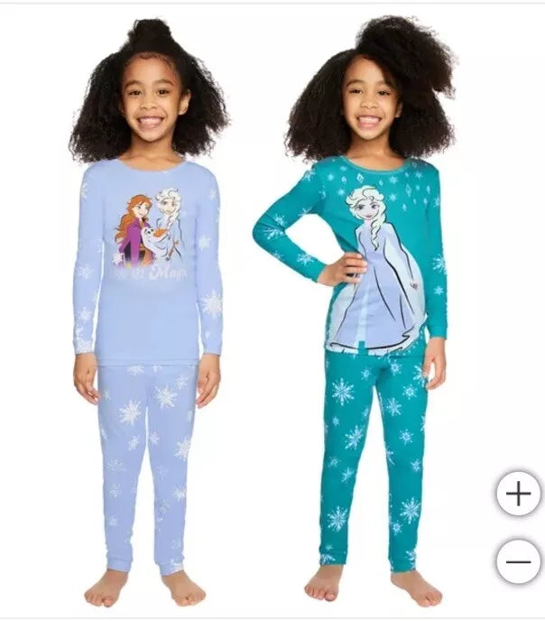 Juego de pijama de 4 piezas Frozen para niñas - La Tiendita de la Jose