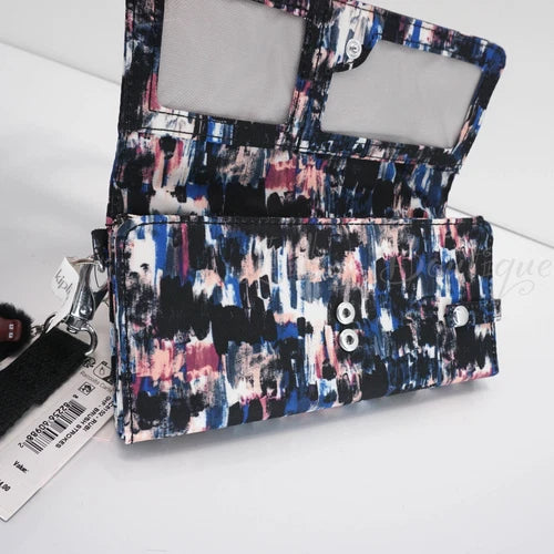 Billetera Larga a Presión Muñeca AC8152 Poliéster Pinceladas - La Tiendita de la Jose