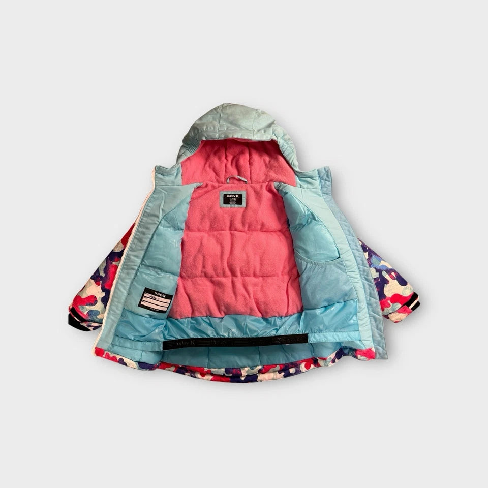 Chaqueta de nieve Hurley de invierno pesada para jóvenes/niñas resistente al agua pequeña - La Tiendita de la Jose