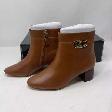 Botas al Tobillo Lauren Cuero bronceado - La Tiendita de la Jose