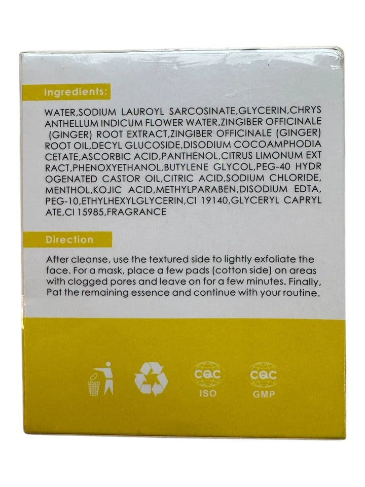 Almohadillas de limpieza de ácido kójico y cúrcuma Laddyfox - 80 unidades - La Tiendita de la Jose