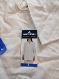 Blusa de lino para mujer Lands' End - La Tiendita de la Jose