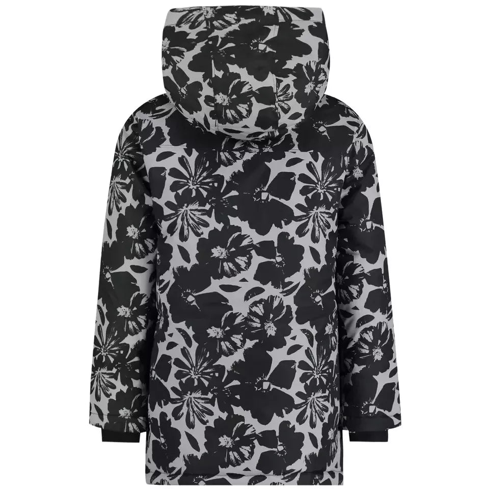 Chaqueta Parka Roxy Jóvenes Niñas Estampado Negro - La Tiendita de la Jose