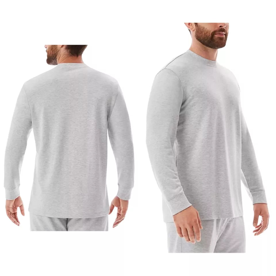 Member's Mark - Camiseta de manga larga para hombre, color azul jaspeado - La Tiendita de la Jose