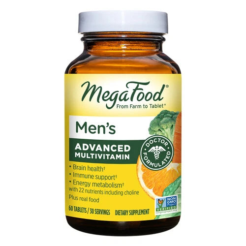 MegaFood, Suplemento multivitamínico avanzado para hombres de 40 años en adelante, - La Tiendita de la Jose