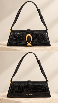 Shoulder bag Steve Madden negra: vistas